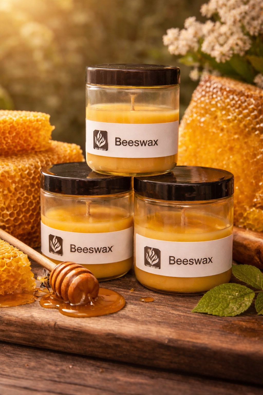 5oz beeswax candle
